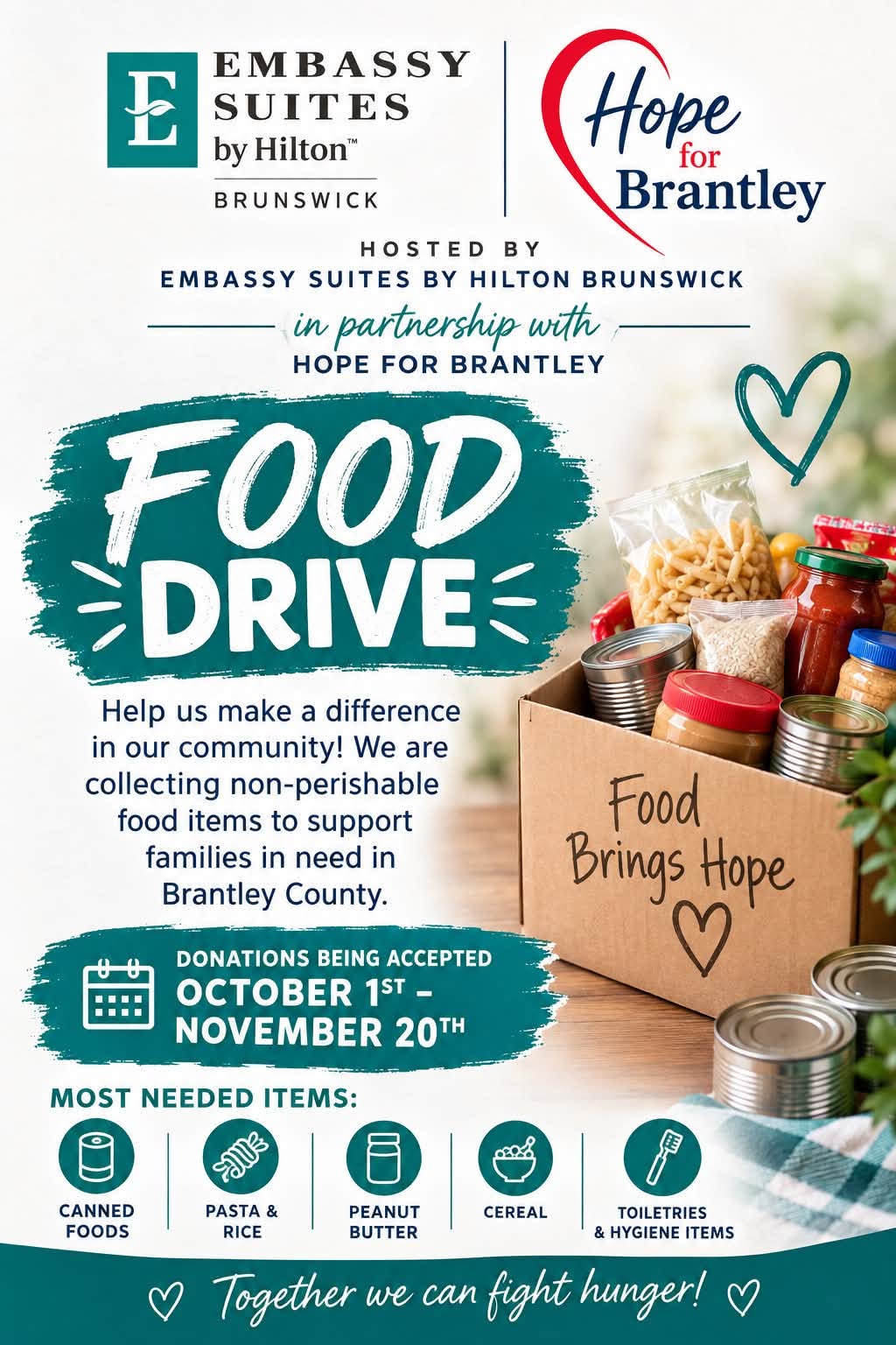 Food Drive hosted by Embassy Suites